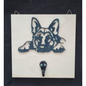 Németjuhászos póráztartó