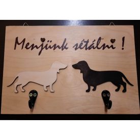 Tacskós menjünk sétálni pórázakasztó