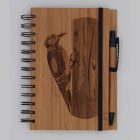 Lézer gravírozott bambuszfüzet többféle változatban