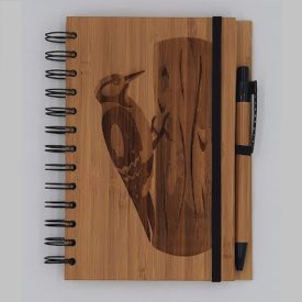 Lézer gravírozott bambuszfüzet többféle változatban