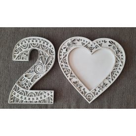 Szám képkeret (több rétegű)