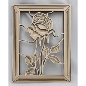 Rózsa képkeretben