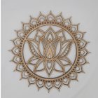 Lótuszvirág mandala (natúr)