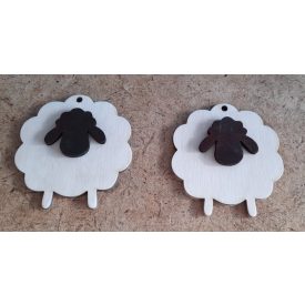 Fehér fekete bari dísz