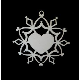 Karácsonyi dísz 6. (szív középen)