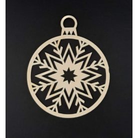 Hópehely dísz gömbben