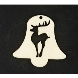 Szarvasos csengősdísz